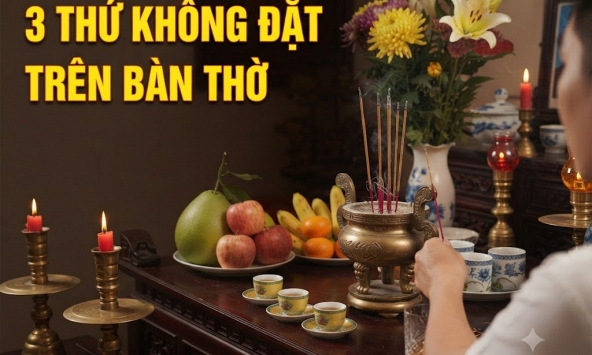 3 thứ không đặt trên bàn thờ