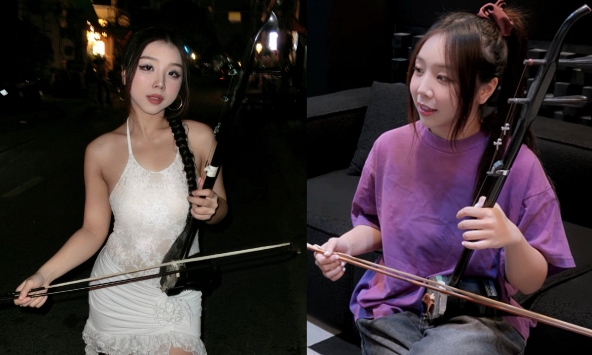 Con gái nguyên Trưởng đoàn ca nhạc Nhà hát Bông Sen gây sốt sau cảnh kéo đàn cò trên sóng Tinh Hà Say Hi