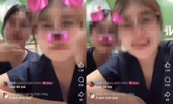 Danh tính 2 nữ điều dưỡng phát ngôn không chuẩn mực trên Tiktok, BVĐK Đức Giang đã xử lý