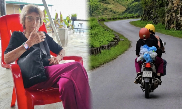 Cụ bà 83 tuổi một mình vượt hơn 9.000 km đến Hà Giang: Xuống dốc không cho ai dìu, ngâm thác một tiếng, tối vẫn còn sức hát hò