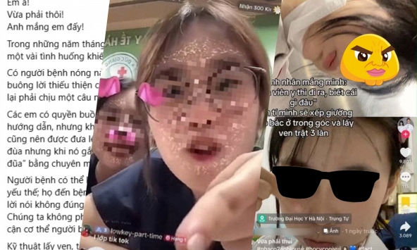 Vụ 2 nữ sinh y khoa livestream phát ngôn gây bức xúc: Một bác sĩ lên tiếng 'Em à! Vừa phải thôi! Anh mắng em đấy!'