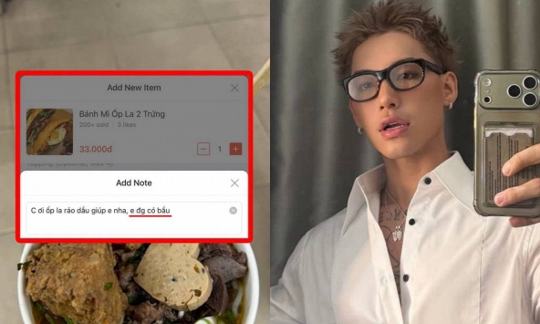 WEAN Lê bày 'mẹo' ghi chú khi đặt đồ ăn khiến chủ quán khó lòng bỏ qua: 'Em đang có bầu'