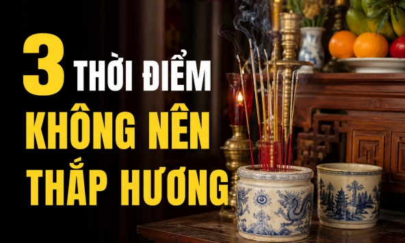 3 thời điểm không nên thắp hương