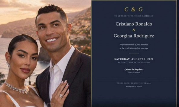 Xôn xao thiệp cưới của Ronaldo và Georgina