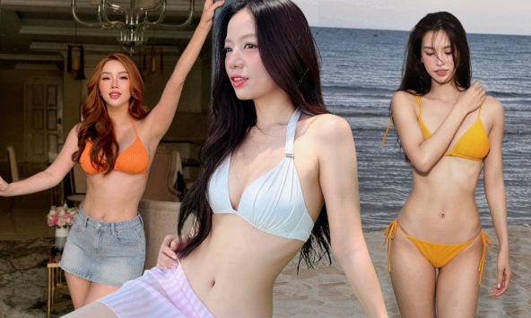 Mấy 'chị đẹp' Vbiz đi biển: Body đẹp như tạc, ngỡ là tiên cá đại dương lên bờ