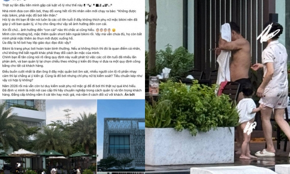 Xôn xao bài đăng về quy định ở một khách sạn nổi tiếng Hà Nội: 'Không được mặc bikini xuống hồ bơi', dân mạng tranh cãi trái chiều