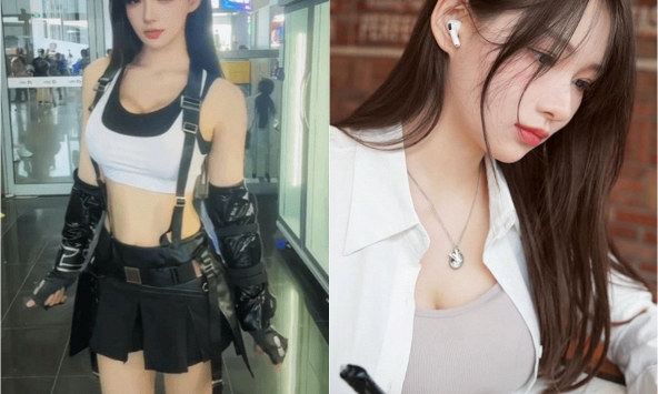 Cosplay giống như nhân vật bước ra từ game, hot girl mạng khiến CĐM sững sờ, được gọi là “Tifa số một MXH”