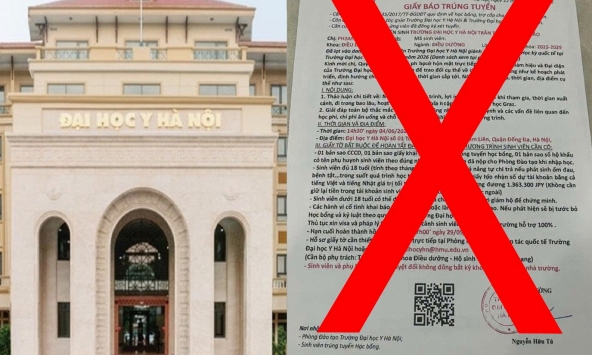 Đại học Y Hà Nội thông tin về giấy báo trúng tuyển học bổng giả mạo