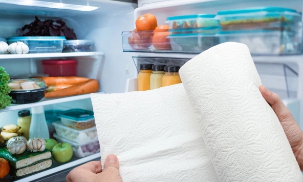 Nhiều người thường xuyên bỏ khăn giấy vào tủ lạnh, hóa ra là vì 4 tác dụng này