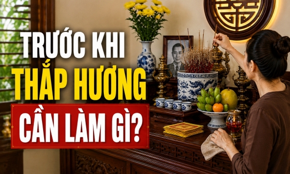 Trước khi thắp hương cần làm gì?