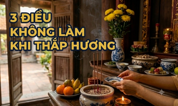 3 điều không làm khi thắp hương buổi sáng