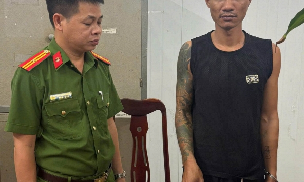 Công an kiểm tra phòng trọ lúc 0 giờ 30 phút, bắt tạm giam Nguyễn Văn Điệp SN 1995