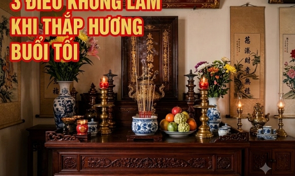 3 điều không làm khi thắp hương buổi tối