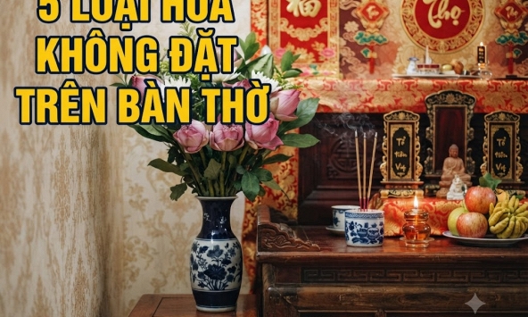 5 loại hoa không tuỳ tiện đặt trên bàn thờ