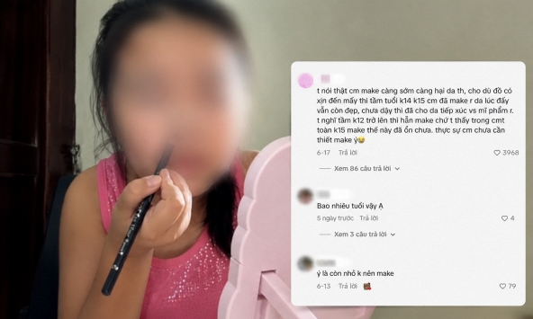 Clip dạy make up tưởng bình thường bỗng khiến cư dân mạng Việt tranh cãi nảy lửa: Cho con làm vậy có nên không?
