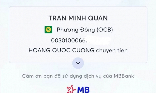 Công an xác minh 12 giao dịch chuyển khoản liên tục với tổng 5 tỷ đồng vào lúc 16 giờ