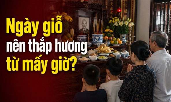 Ngày giỗ nên thắp hương từ mấy giờ?