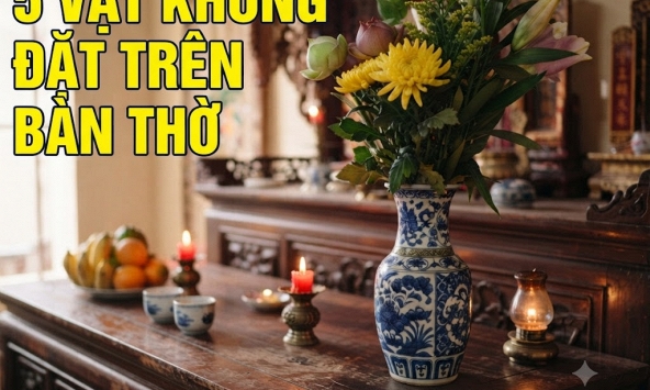 5 vật không tuỳ tiện đặt trên bàn thờ