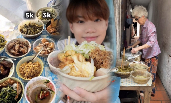Quán “cơm đếm” gần 40 năm giữa phố Hòe Nhai: Cụ bà 82 tuổi vẫn tự đi chợ, nấu cơm mỗi ngày, bán một tô 18.000-25.000 đồng