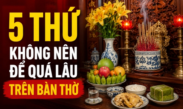 5 thứ không nên để quá lâu trên bàn thờ