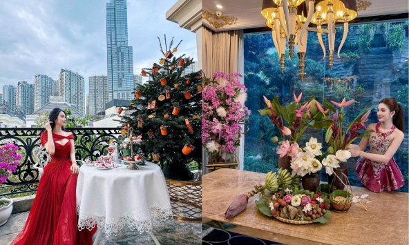 Phú bà Ngọc Loan: Biệt thự view Landmark 81 là nhà, cắm hoa nấu nướng là content triệu view