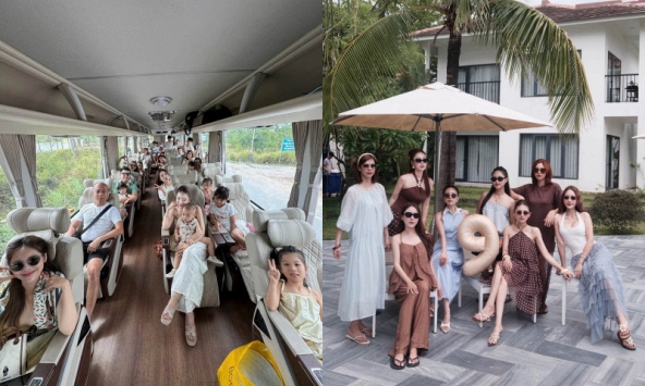 8 cô gái chơi thân từ thời sinh viên, 9 năm sau thuê hẳn limousine từ Hà Nội vào Quảng Bình: Cả đoàn 28 người, đóng 20 triệu/ gia đình