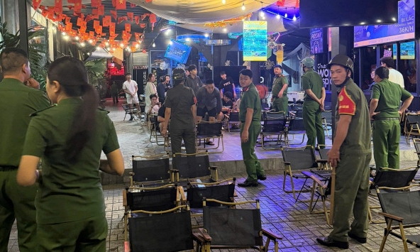 Công an ra quân, kiểm tra 469 người tại chợ đầu mối, các cơ sở kinh doanh dịch vụ ăn uống...