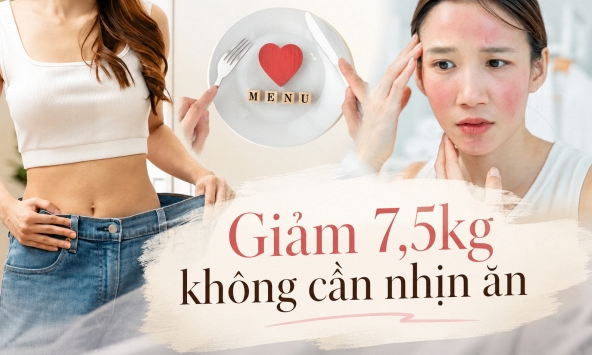 Không nhịn đói, không ép cân, cô gái này vẫn giảm 7,5kg sau 1 tháng: Điều bất ngờ là ở làn da