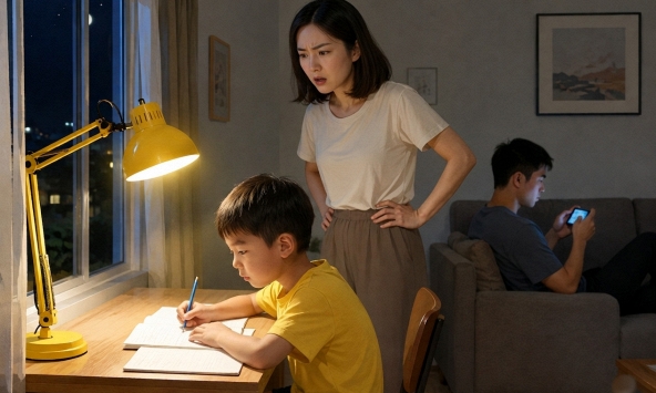 Mẹ có tĩnh tâm được hay không, tất cả phụ thuộc vào việc bố có chịu 'xắn tay vào làm' hay không