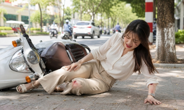 Ngã xe giữa đường, người vợ đang đau điếng lại phát hiện chồng mình làm một việc trong quán cà phê