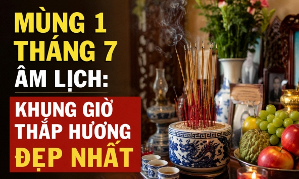 Ngày mai là mùng 1 tháng 7 âm lịch: Khung giờ đẹp nhất để thắp hương