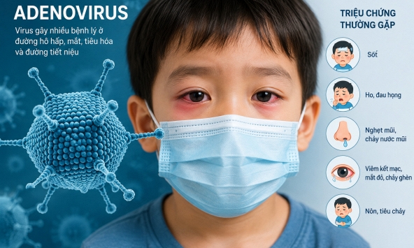 Con sốt, ho rồi mắt đỏ: Đừng vội nghĩ là cúm, bác sĩ chỉ dấu hiệu dễ nhận biết Adenovirus với cúm và COVID-19