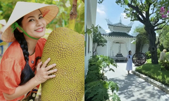 Nhà vườn rộng 3.000m2 của người đẹp Tây Đô Việt Trinh