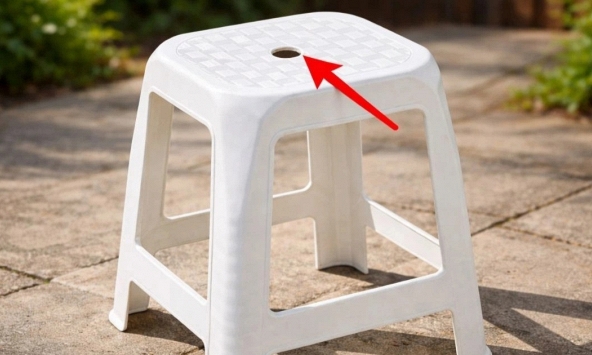 Vì sao trên mặt ghế nhựa luôn có một lỗ tròn? 90% người dùng chưa biết hết công dụng thật