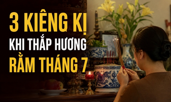 3 kiêng kị khi thắp hương Rằm tháng 7