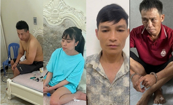 Bắt Nguyễn Thị Hồng Nhung SN 1992 cùng 9 người khác