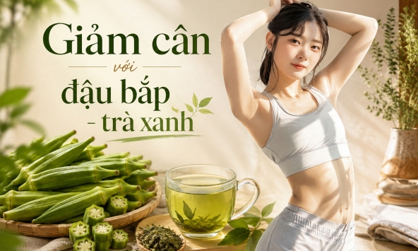 Nước đậu bắp pha trà xanh lại gây sốt, một nữ diễn viên đã giảm 5kg trong 3 tuần: Uống thế nào để hiệu quả?