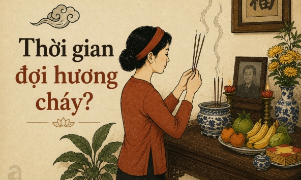 Thắp hương xong nên để hương cháy hết hay có thể hóa ngay? Câu hỏi tưởng nhỏ nhưng rất nhiều nhà làm khác nhau