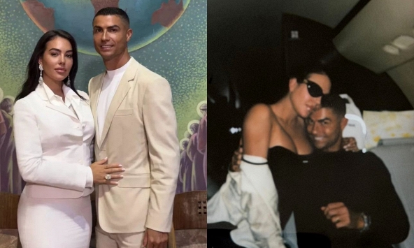 'Đám cưới phòng khách' chưa hạ nhiệt, Ronaldo và Georgina lại tung ảnh tình tứ trên chuyên cơ 2.000 tỷ