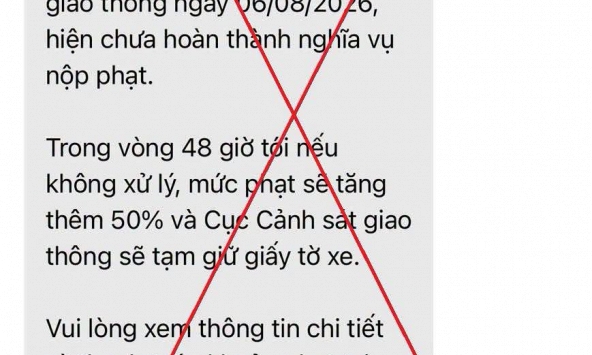 Hiểm họa không ngờ từ tin nhắn “phạt nguội” yêu cầu chuyển tiền trong 48 giờ
