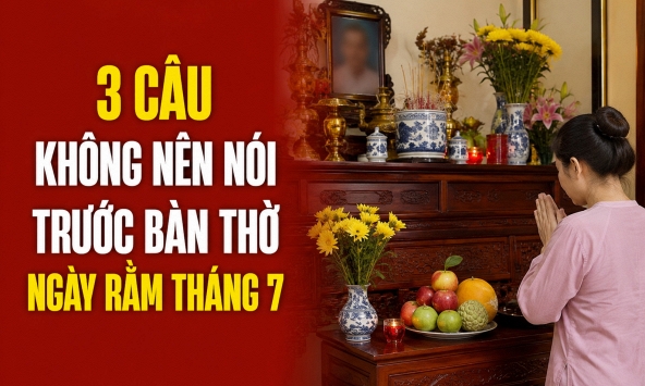 3 câu không nên nói trước bàn thờ ngày Rằm tháng 7