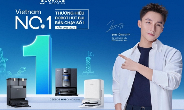 Không chỉ là hit-maker, Sơn Tùng M-TP còn đưa ECOVACS lên vị trí dẫn đầu thị trường Robot hút bụi