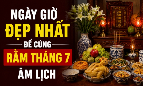 Ngày giờ đẹp nhất để cúng Rằm tháng 7 năm 2026