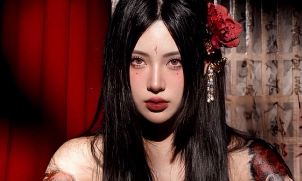 UNa To Uyen nhập vai 'Yakuza', khiến người xem thích thú trước giao diện khác lạ