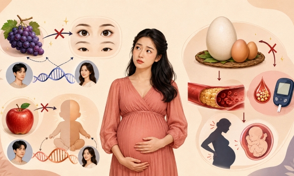 'Ăn nho con mắt to, ăn táo da trắng, ăn trứng ngỗng xả độc': Bác sĩ lắc đầu, toàn tin đồn làm khổ cả mẹ lẫn bé