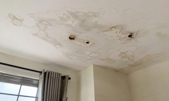Trần nhà ngấm nước nên làm gì đầu tiên?