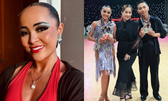 Kiện tướng dancesport Đặng Thu Hương - bạn nhảy của Phan Hiển kiệt sức vì chấn thương hành hạ đêm ngày, đau không ngủ được