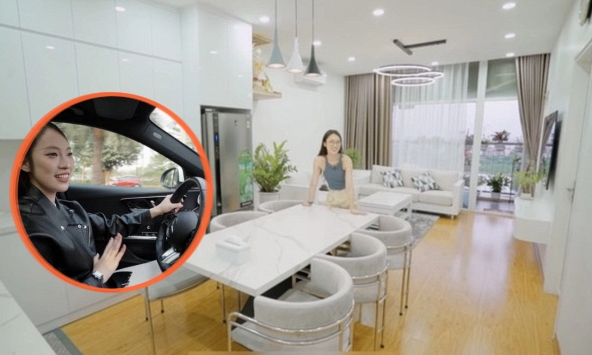 Khánh Vy 26 tuổi tự mua xe sang Mercedes, có nhà riêng từ Bắc vào Nam