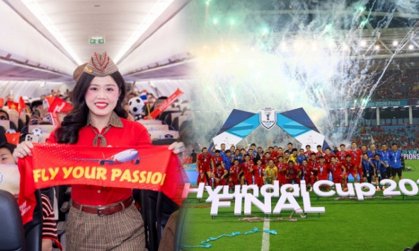 Vietjet tung quà mừng Việt Nam vô địch, fan nhanh trí “xin thêm suất” cho cầu thủ Thái Lan