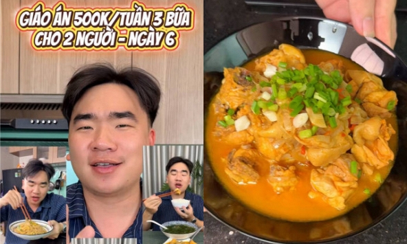 Chàng trai tiêu 71.000 đồng cả ngày cho 2 người, nhìn mâm cơm ai cũng lật đật xin công thức